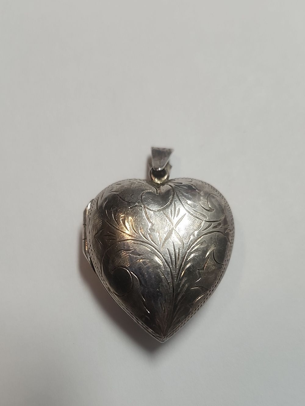 Sterling Silver Plated Vintage Heart Locket Pendant